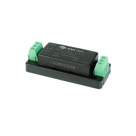 Cui Inc DC to DC Converter, 48V DC to 15V DC, 10VA, 0 Hz, Chassis PYB10-Q48-S15-T